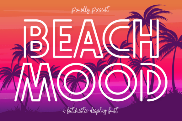 Beach Mood: A Display Font for Coastal Vibes