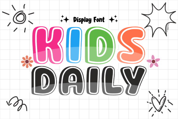 Boost Your Brand with Kids Daily: A Joyful Display Font
