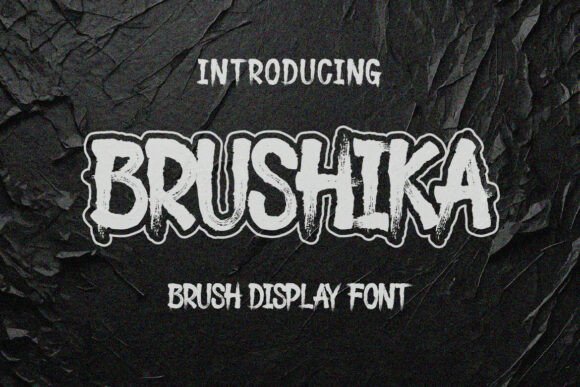 Brushika: A Bold and Untamed Typeface for Editorial Design