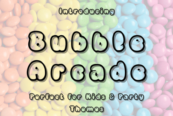 Bubble Arcade: A Playful Display Font for Editorial Design