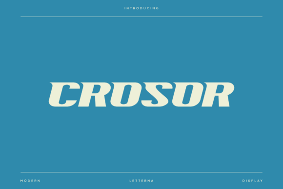 Crosor: A Dynamic and Bold Sport Font for Web Design