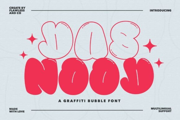 Dasnood: A Bold and Energetic Graffiti-Inspired Font