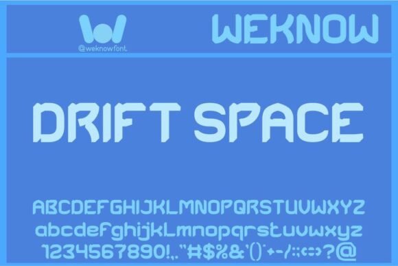 Drift Space: The Futuristic Font for Bold Campaigns