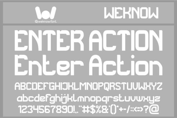 Enter Action: A Futuristic Display Font for Bold Campaigns