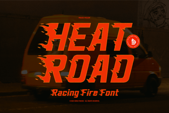 Heat Road: A Bold and Energetic Font Choice