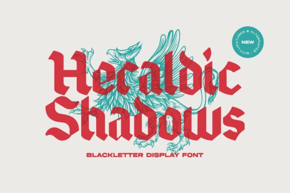 Heraldic Shadows: A Bold Typeface for Web Design