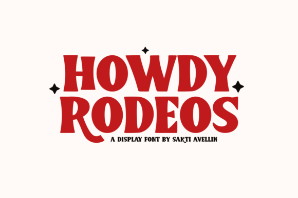 Howdy Rodeos: A Stylish Display Font for Editorial Design