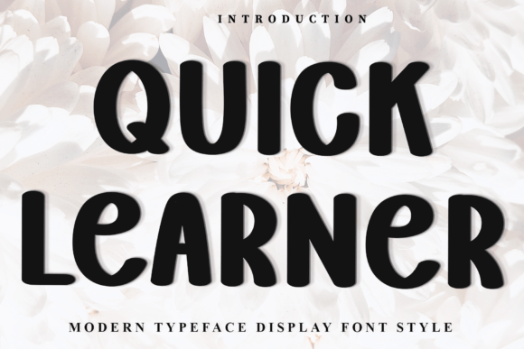 Quick Learner: A Versatile Display Font for Engaging Campaigns
