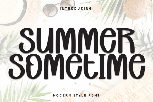 Summer Sometime: A Display Font for Editorial Elegance