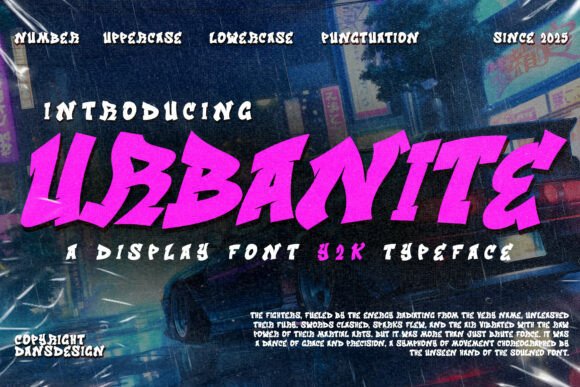 Urbanite: A Dynamic Brush Typeface for Modern Editorial Design